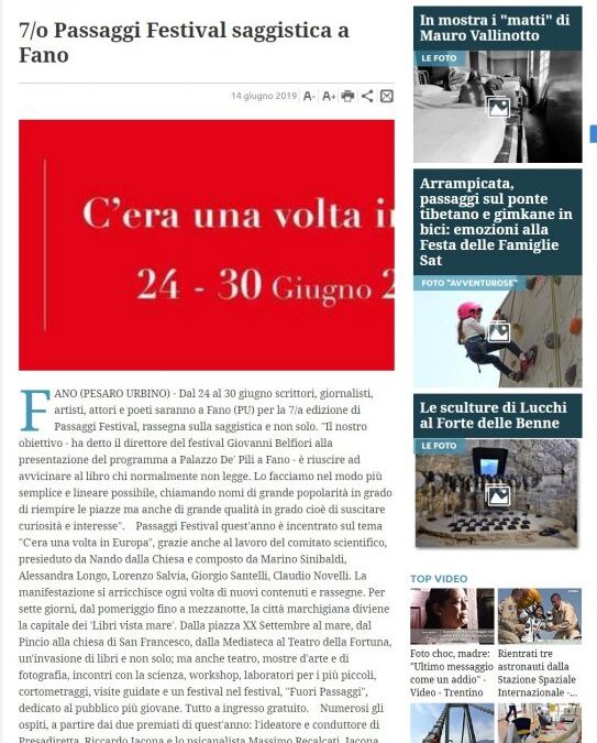 7/o Passaggi Festival saggistica a Fano