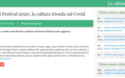 Le ultime notizie.eu – Passaggi Festival 2020, la cultura trionfa sul Covid