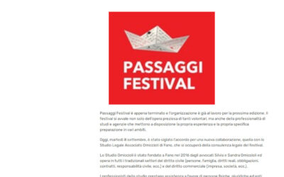 Pesaro notizie.com – Per Passaggi Festival una nuova collaborazione