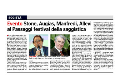 Gazzetta di Parma – Evento Stone, Augias, Manfredi, Allevi al Passaggi festival della saggistica