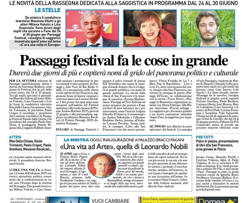 Passaggi festival fa le cose in grande